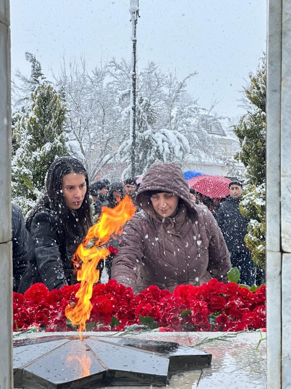 Beyləqanda 20 Yanvar şəhidlərinin xatirəsi yad edildi - FOTOLAR